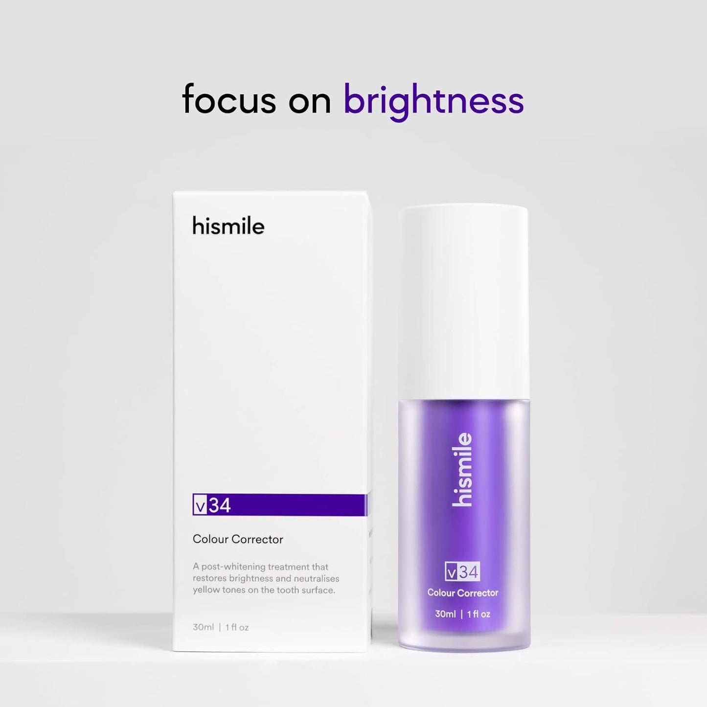 Hismile v34 Colour Corrector, Tooth Stain Concealer, Teeth Whitening Booster