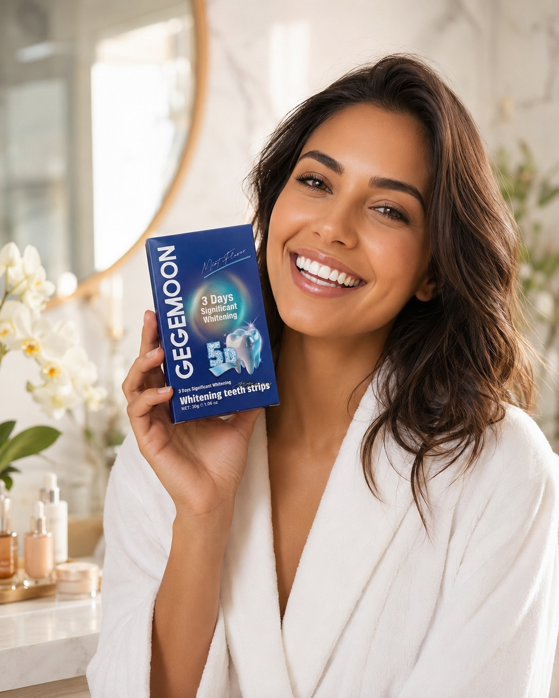 GEGEMOON 5D Whitening Teeth Strips – Mint Flavor